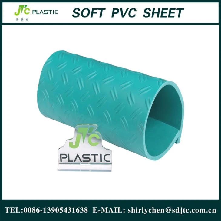 Rolo de filme flexível macio do PVC usado para a cortina e o pano de tabela